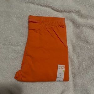 Girls Orange Leggings